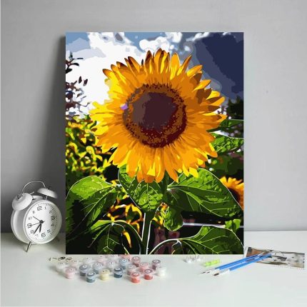 2025 New Floral Series Digital Oil Painting DIY Kit - Blooming Sunflowers