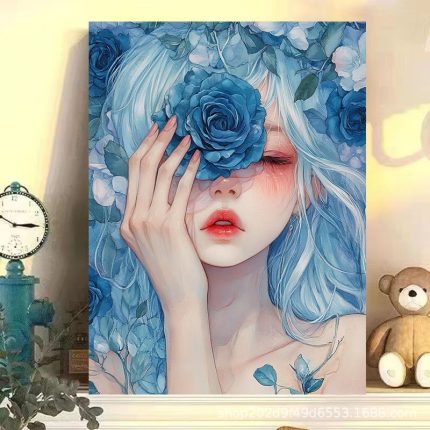 Therapeutic Series Digital Oil Painting DIY Kit - Rose Girl